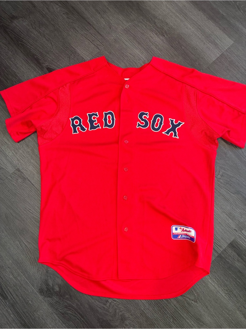 Majestic Red Boston Red Sox Button-Front Jersey